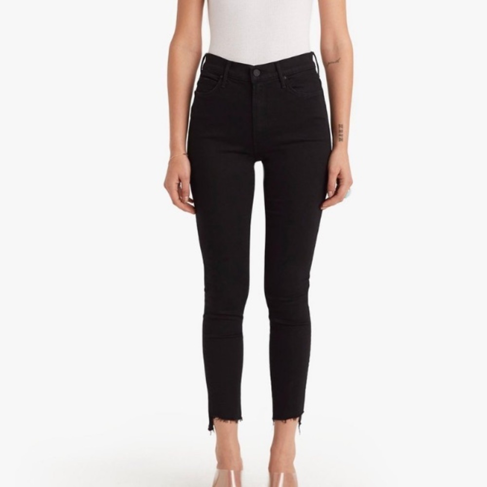 MOTHER stunner zip ankle fray in not guilty